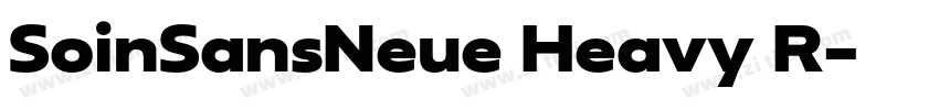 SoinSansNeue Heavy R字体转换 SoinSansNeue Heavy R字体转换